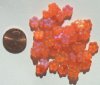50 3x9mm Matte Orange AB Spacer Flowers